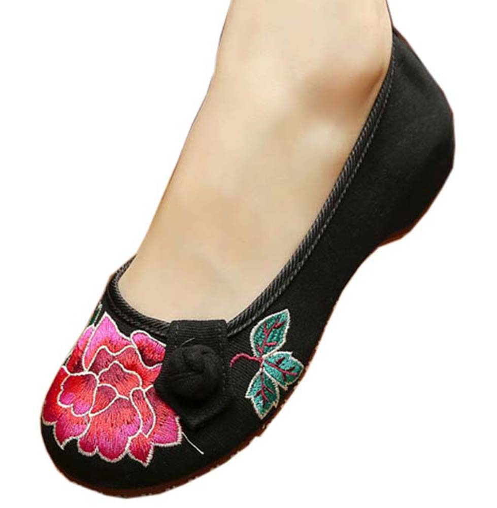 05 Vintage Design Chinese Shoes Embroidered Flats Cheongsam Shoes 